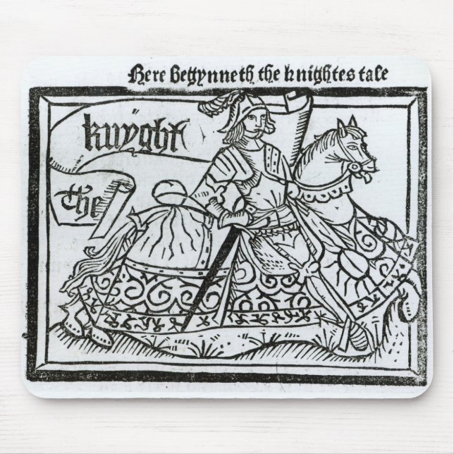 'Here Begynneth the Knightes Tale' Mouse Pad (Front)