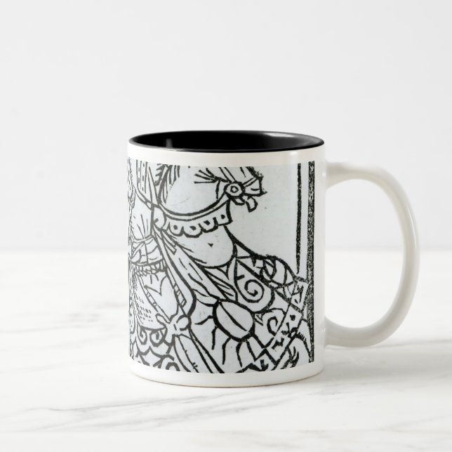'Here Begynneth the Knightes Tale' Two-Tone Coffee Mug (Right)