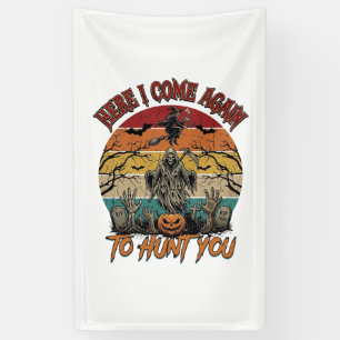 Here Come Again Grim Reaper Halloween Pumpkin_1 Banner