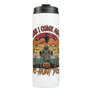 Here Come Again Grim Reaper Halloween Pumpkin_1 Thermal Tumbler