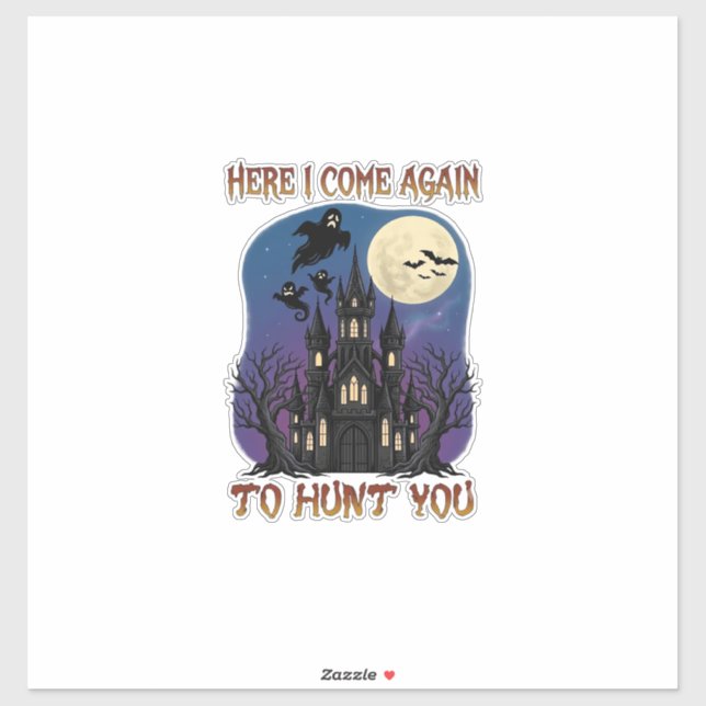 Here Come Again Haunted Castle Ghosts Moon (Sheet)