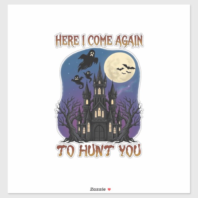 Here Come Again Haunted Castle Ghosts Moon (Sheet)