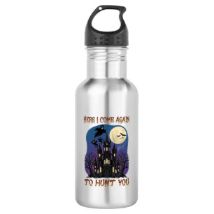Here Come Again Haunted Castle Ghosts Moon 532 Ml Water Bottle
