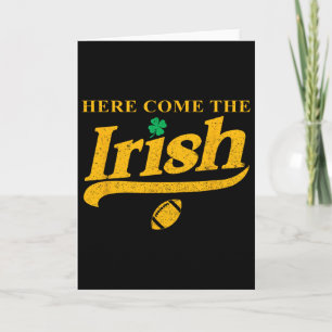 Here Come The Irish Card