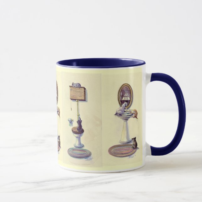 HERE COME the KITTENS by SHARON SHARPE Mug (Right)