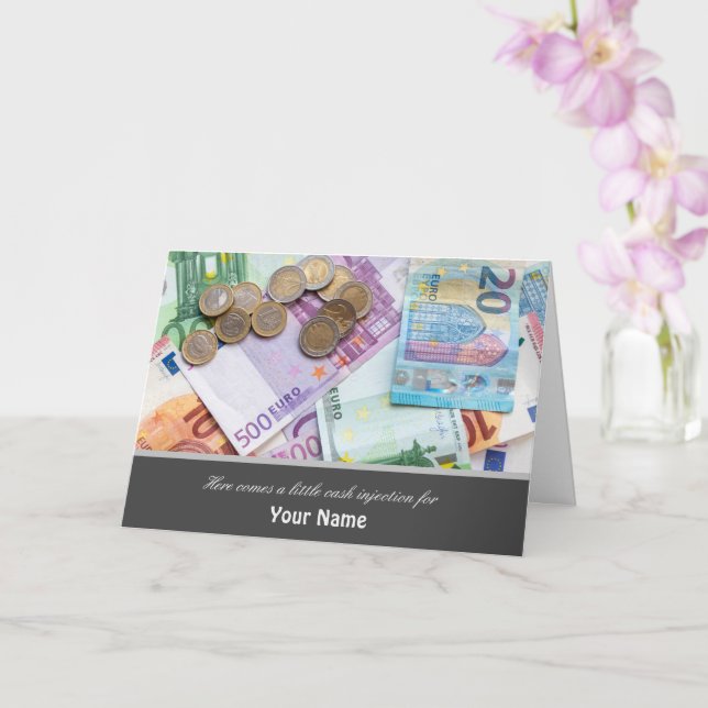 Here comes a little cash injection for you! card (Orchid)