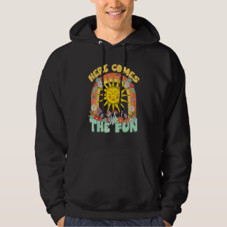 Here Comes Fun Bridesmaid Retro 70s Bachelorette P Hoodie