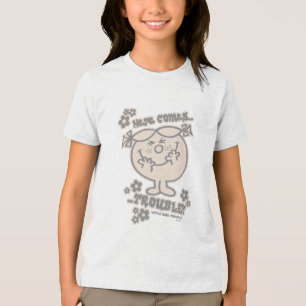 Here Comes Little Miss Trouble Tri-Blend Shirt