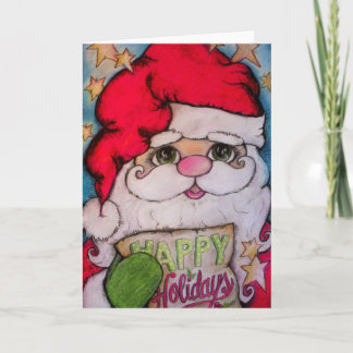 Here Comes Santa Claus Holiday Card