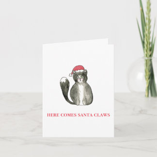 “Here Comes Santa Claws” Holiday Card