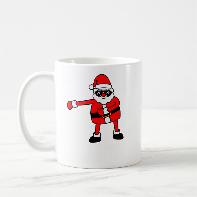 Here Comes Santa Floss Reindeer Christmas Tree Coffee Mug (Left)