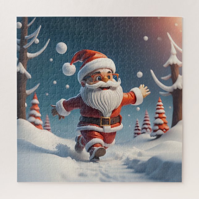 Here Comes Santa Jigsaw Puzzle (Vertical)