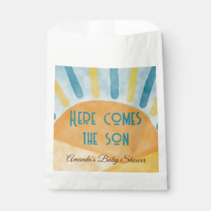 Here Comes Sunshine Blue Ray Baby Shower Gift Favour Bags