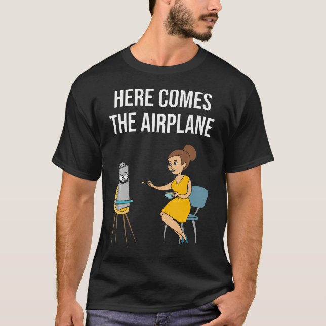 Here Comes The Aeroplane T-Shirt (Front)