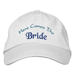 Here Comes The Bride Embroidered Hat