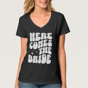 Here Comes The Bride Groovy Bach Retro Bachelorett T-Shirt