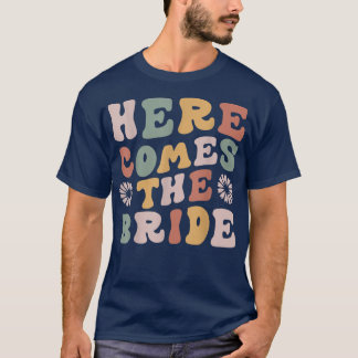 Here Comes The Bride Wedding Ring Bearer Flower Gi T-Shirt