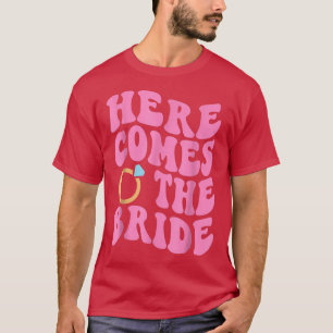 Here Comes The Bride Wedding Ring Bearer Flower Gi T-Shirt
