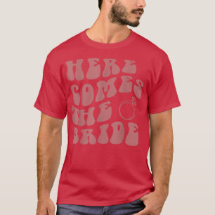 Here Comes The Bride Wedding Ring Bearer Flower Gi T-Shirt
