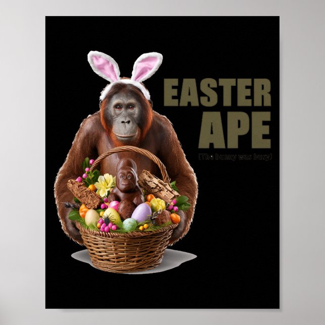 Here comes the easter ape  poster (Front)