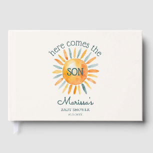 Here Comes the Son Baby Boy Shower Guest Book