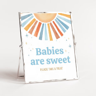 Here Comes the Son Baby Shower Babies are Sweet Poster
