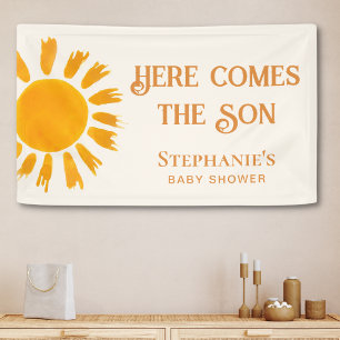 Here Comes The Son Baby Shower Banner