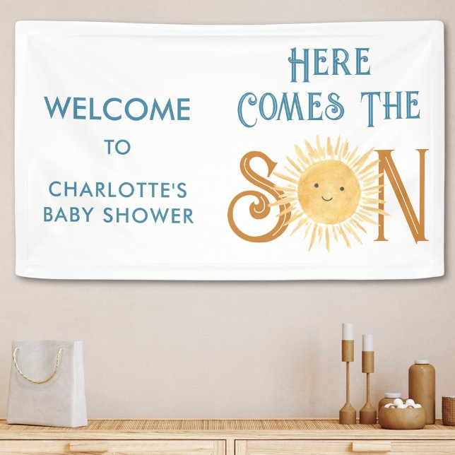 Here Comes The Son Baby Shower Banner (Creator Uploaded)