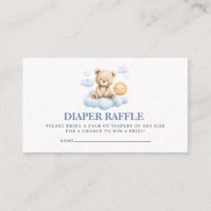 Here Comes The Son Baby Shower Diaper Raffle  Enclosure Card