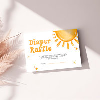 Here Comes The Son Baby Shower Diaper Raffle