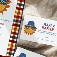 Here Comes the Son Baby Shower Diaper Raffle