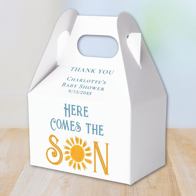 Here Comes The Son Baby Shower Favour Box (Creator Uploaded)