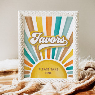 Here Comes the Son Baby Shower Favours Sign