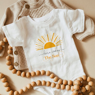 Here comes the son baby shower gift bodysuit