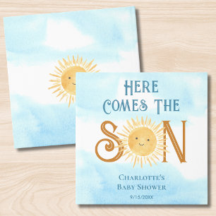 Here Comes The Son Baby Shower Guest Book