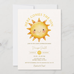 Here Comes the Son Baby Shower Invitation