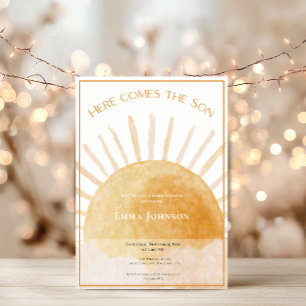 Here Comes the Son Baby Shower Invitation