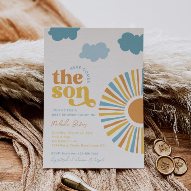 Here Comes The Son Baby Shower Invitation (Creator Uploaded)