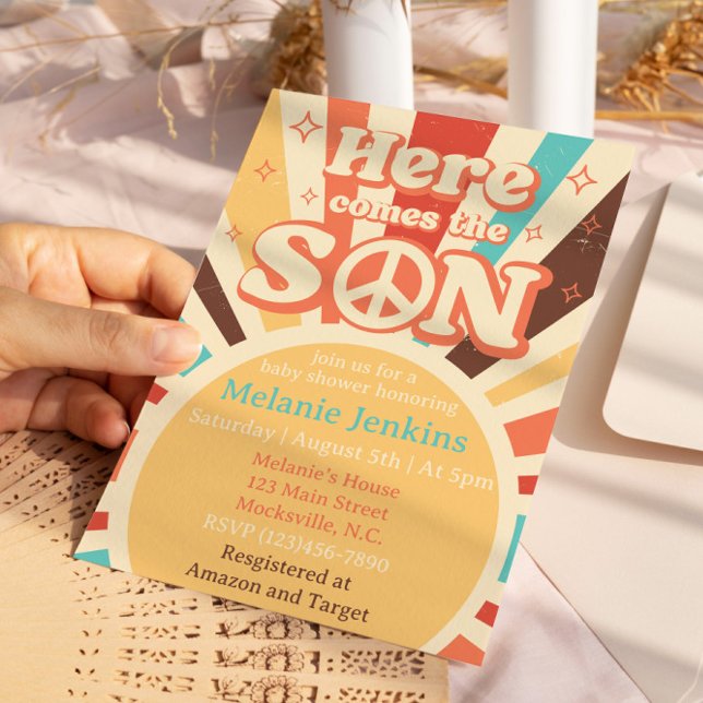 Here Comes The Son Baby Shower  Invitation (Creator Uploaded)