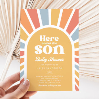 Here Comes the Son Baby Shower Invitation