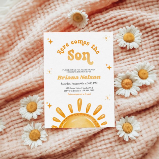 Here Comes The Son Baby Shower Invitation (Creator Uploaded)