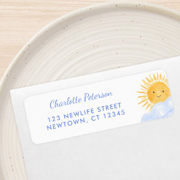 Here Comes The Son Baby Shower Return Address