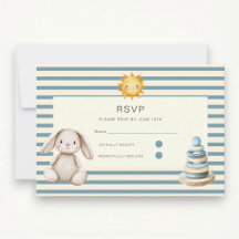 Here comes the son baby shower rsvp card