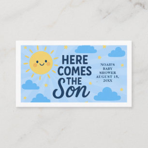 Here Comes the Son Baby Shower - Sunshine Enclosure Card