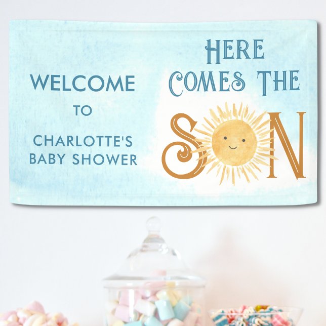 Here Comes The Son Baby Shower Welcome Banner (Creator Uploaded)