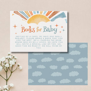 Here Comes the Son Boy Books for Baby Shower  Enclosure Card