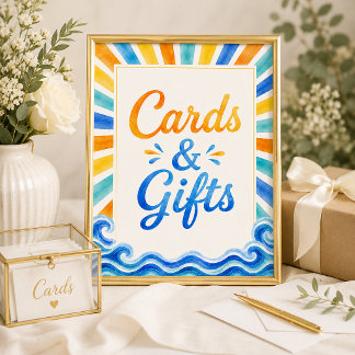 Here Comes the Son Cards & Gifts Baby Shower Sign