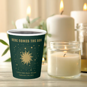 Here Comes The Son Celestial Baby Shower Paper Cups