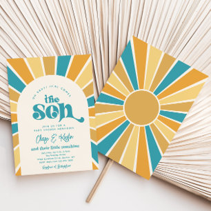 Here Comes The Son Co-Ed Baby Shower Invitation