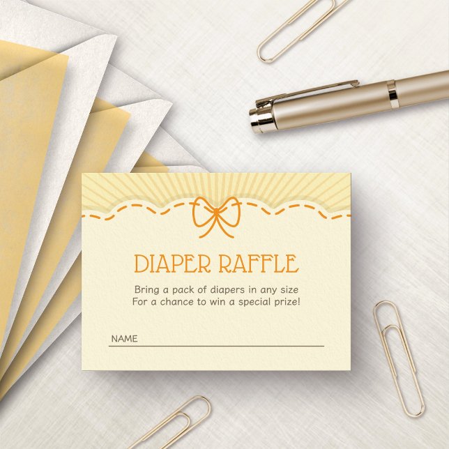 Here Comes the Son Diaper Raffle Enclosure Card (Creator Uploaded)